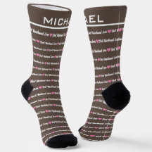 Socks de nombres personalizados del "mejor esposo
