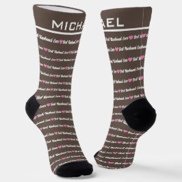 Calcetines Socks de nombres personalizados del "mejor esposo