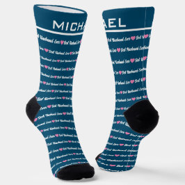 Calcetines Socks de nombres personalizados del "mejor esposo
