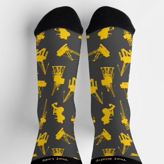 Calcetines Socks de patrón de construcción (Arriba)