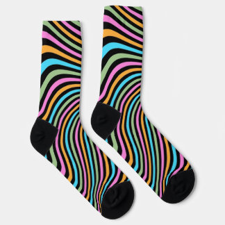 Calcetines Socks de patrón de línea irregular