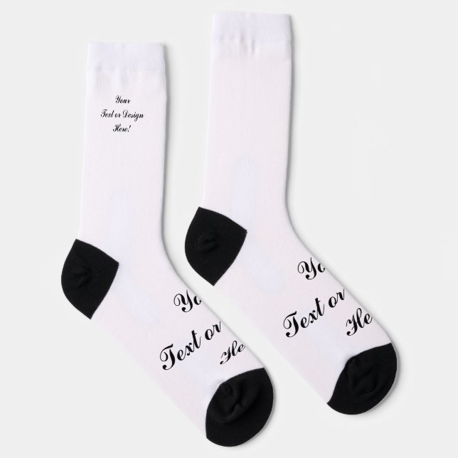 Calcetines Socks de personalizable - Agregar el texto o el di (Derecha)