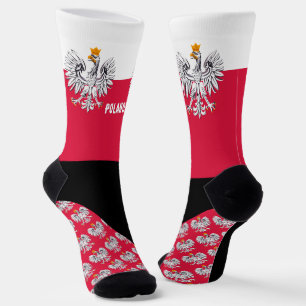 Calcetines Socks de Polonia, bandera polaca patriota / deport