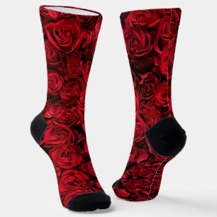 Calcetines Socks de rosa roja