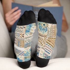 Calcetines Socks de trabajo de parchwork de Mandala