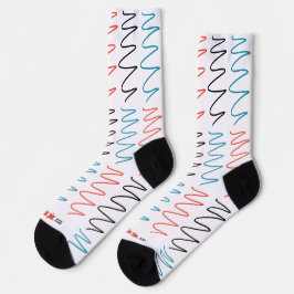 Calcetines Socks de tripulaciones con patrones de "Flux Swirl