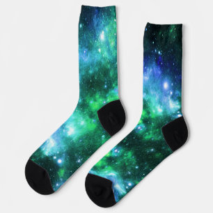 Calcetines Socks del espacio exterior - Patrón de estrella ve