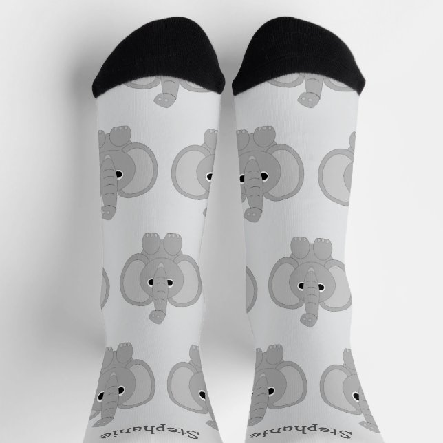 Calcetines Socks Elephant Design (Arriba)