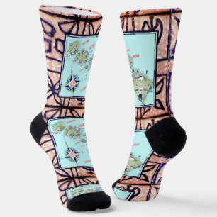 Calcetines Socks Hawaii Tapa