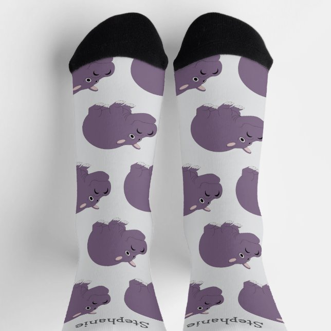 Calcetines Socks Hippotamus Design (Arriba)