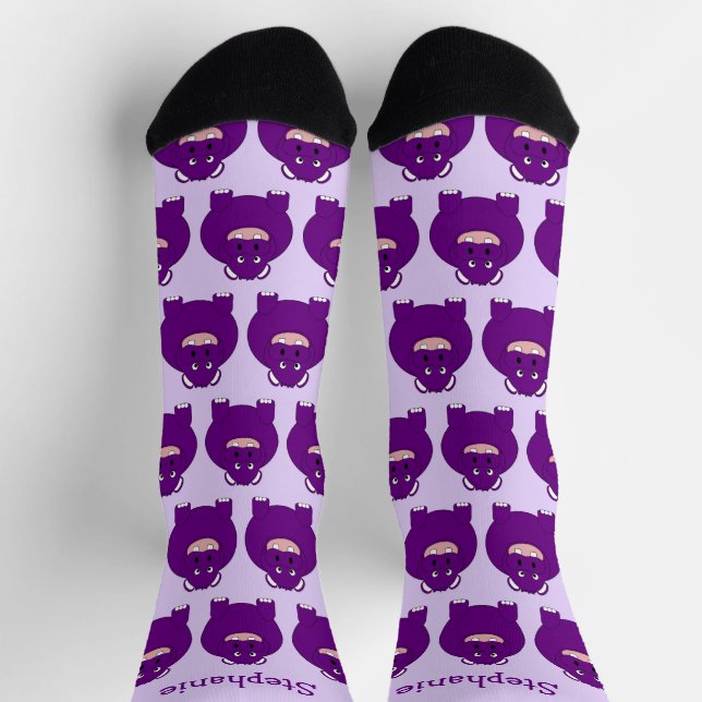 Calcetines Socks Hippotamus Design (Arriba)
