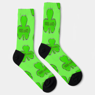 Calcetines Socks irlandeses de diseño de trébol de hojas