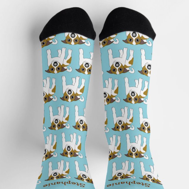 Calcetines Socks Jack Russell Dog Design (Arriba)