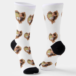 Calcetines Socks multifoto de corazón elegante personalizado