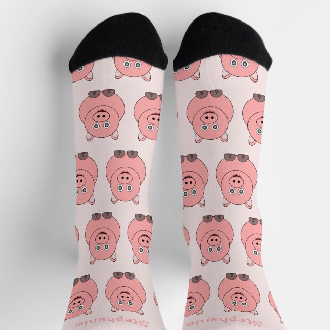 Calcetines Socks Pig Design (Arriba)