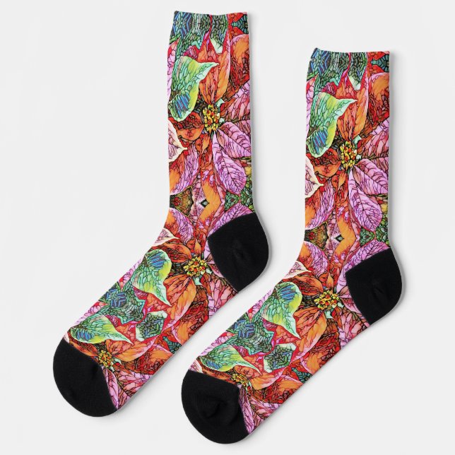 Calcetines Socks - Poinsettias SG (Izquierda)