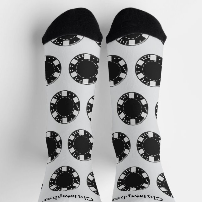 Calcetines Socks Poker Chip Design (Arriba)