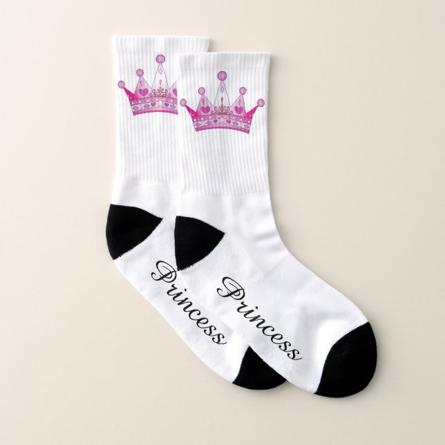 Calcetines Socks - Princesa Corona rosa (Par)
