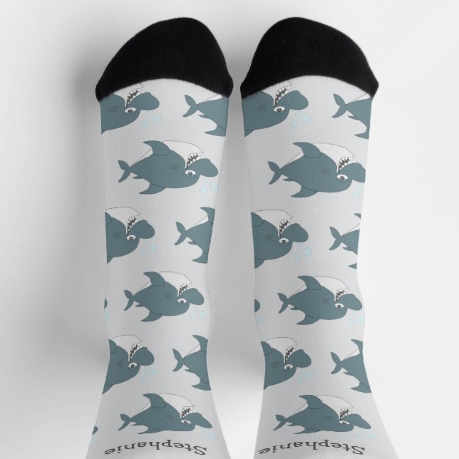 Calcetines Socks Shark Design (Arriba)