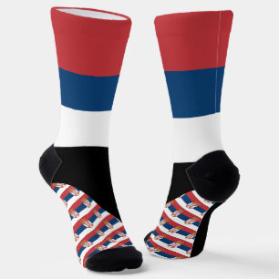 Calcetines Sócrates de Serbia, colores de bandera serbia / de