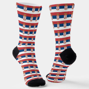 Calcetines Sócrates de Serbia, moda patriótica de la bandera
