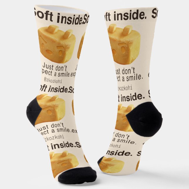 Calcetines Soft Inside: Iron T Pineapple Cake Funny Quote Art (Angular)