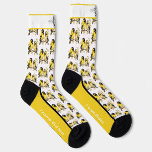 Calcetines soleados de pájaro de Goldfinch
