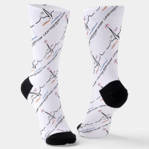 Calcetines Solo Necesito Algunos Plancos De Humor Médico ECG 