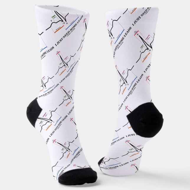 Calcetines Solo Necesito Algunos Plancos De Humor Médico ECG  (Angular)