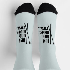 Calcetines Sólo una fila más.