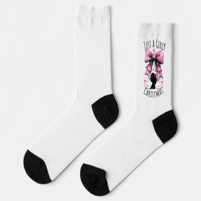 Calcetines Solo una Navidad de chica  (Izquierda)