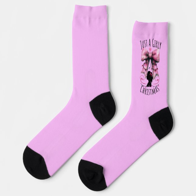 Calcetines Solo una Navidad de chica (Izquierda)