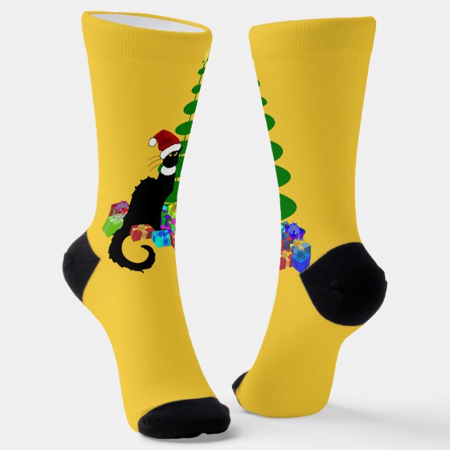 Calcetines Sombrero de Santa Le Chat Noir Navidad (Angular)
