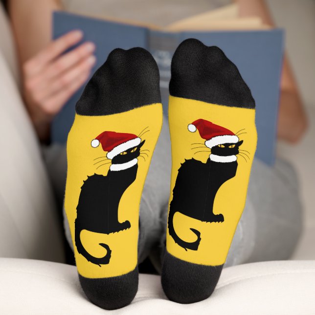Calcetines Sombrero de Santa Le Chat Noir Navidad (Abajo)