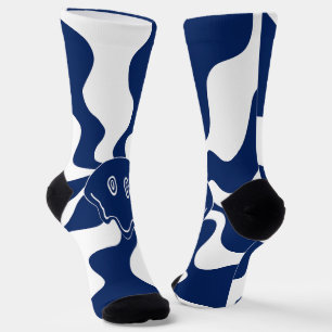 Calcetines Sonríe a un azul y blanco
