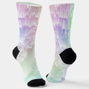 Calcetines Soporte para anillos de teléfono Glitch Rain Rainb