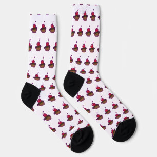 Calcetines Sostenibles De Cereza Y Chocolate Crew