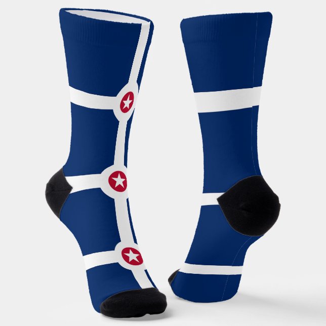 Calcetines sostenibles de mujeres con bandera de I (Angular)