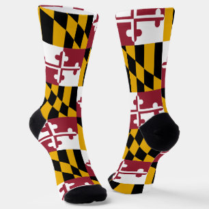Calcetines sostenibles de mujeres con bandera de M