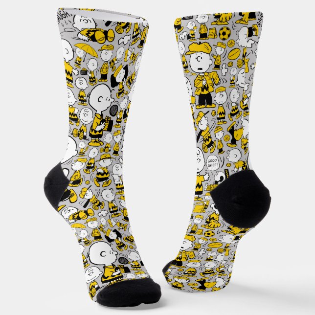 Calcetines Soy el patrón de Charlie Brown (Angular)