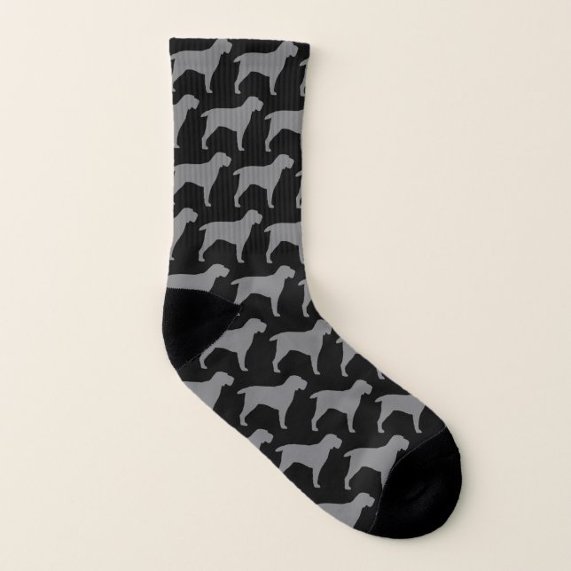 Calcetines Spinone Italiano siluetea el modelo (Parte interior izquierda)