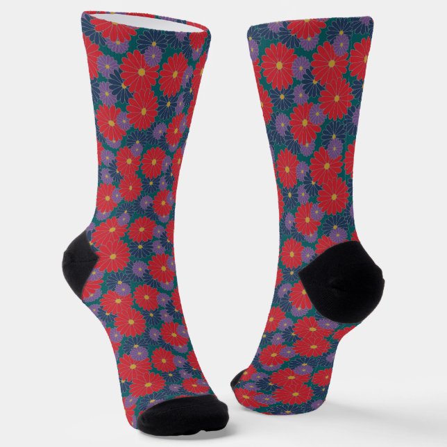 Calcetines Splashy Fall Floral (Angular)