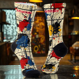 Calcetines Splatter Art Socks con diseño abstracto audaz