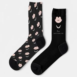 Calcetines Sra. Novia Labios y Perlas Regalo de Boda con Esti