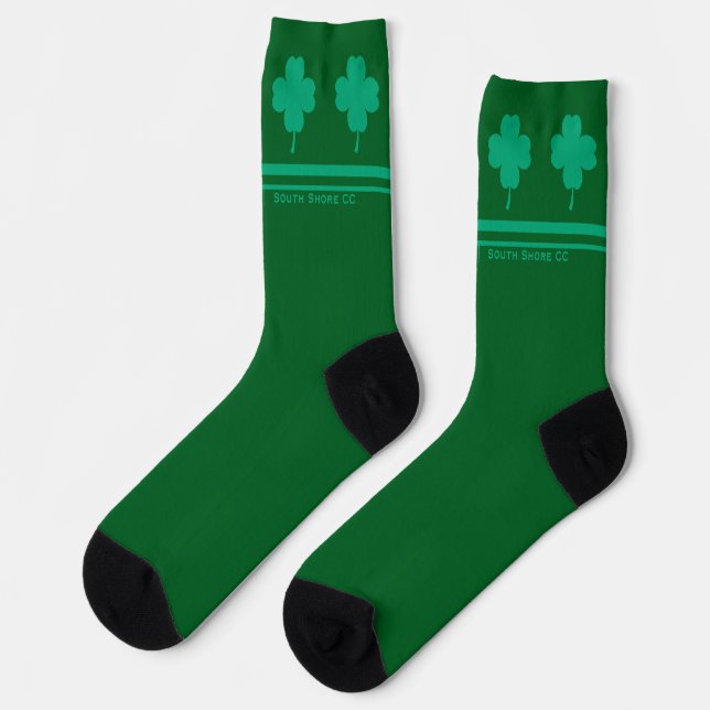 Calcetines St. Pat’s Day Golf Clover Crew Socks (Izquierda)
