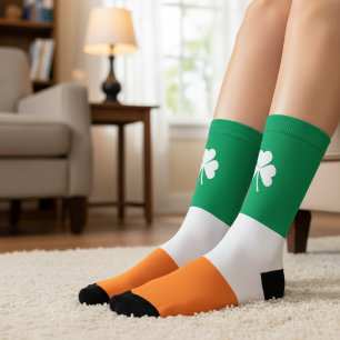 Calcetines St Patrics Day Irlandés Shamrock