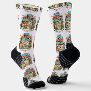 Calcetines Steady Striders Club de Corredores Divertidos Amig