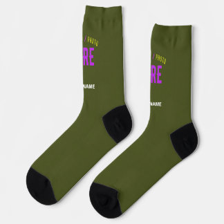 CALCETINES STYLISH MODERN CUSTOM ARMY GREEN VERIFIED BRANDED