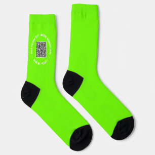 Calcetines Su código QR Analizar información Personalizado de