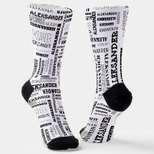 Calcetines Su (largo) nombre está por todas partes